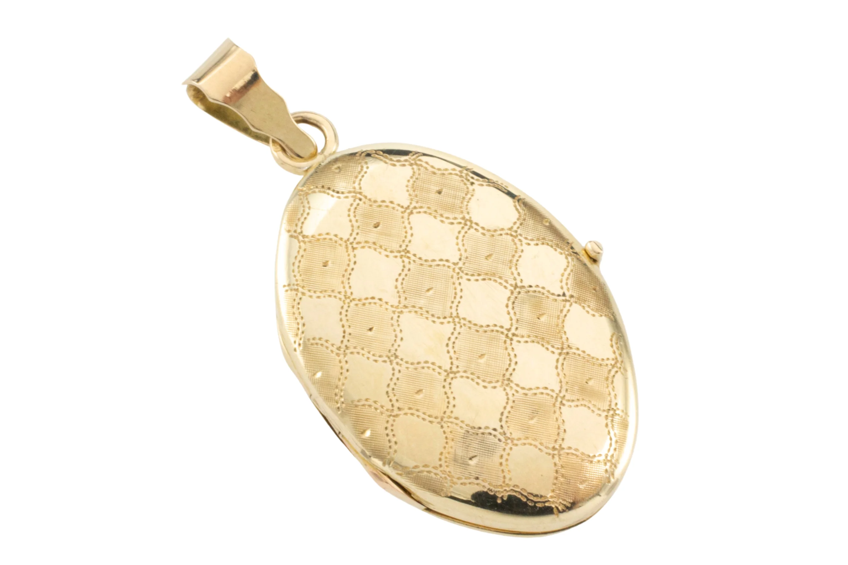 Vintage photo locket in 14 carat gold