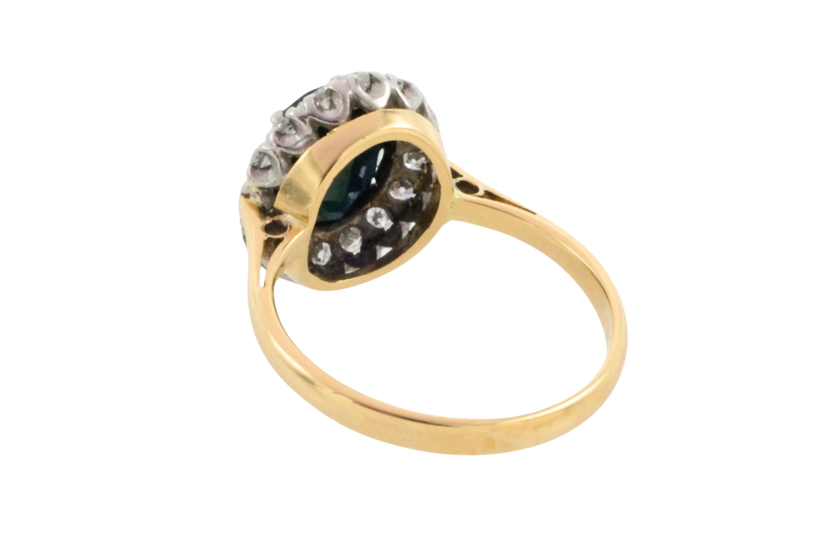 Vintage sapphire and diamond cluster ring - Image 7