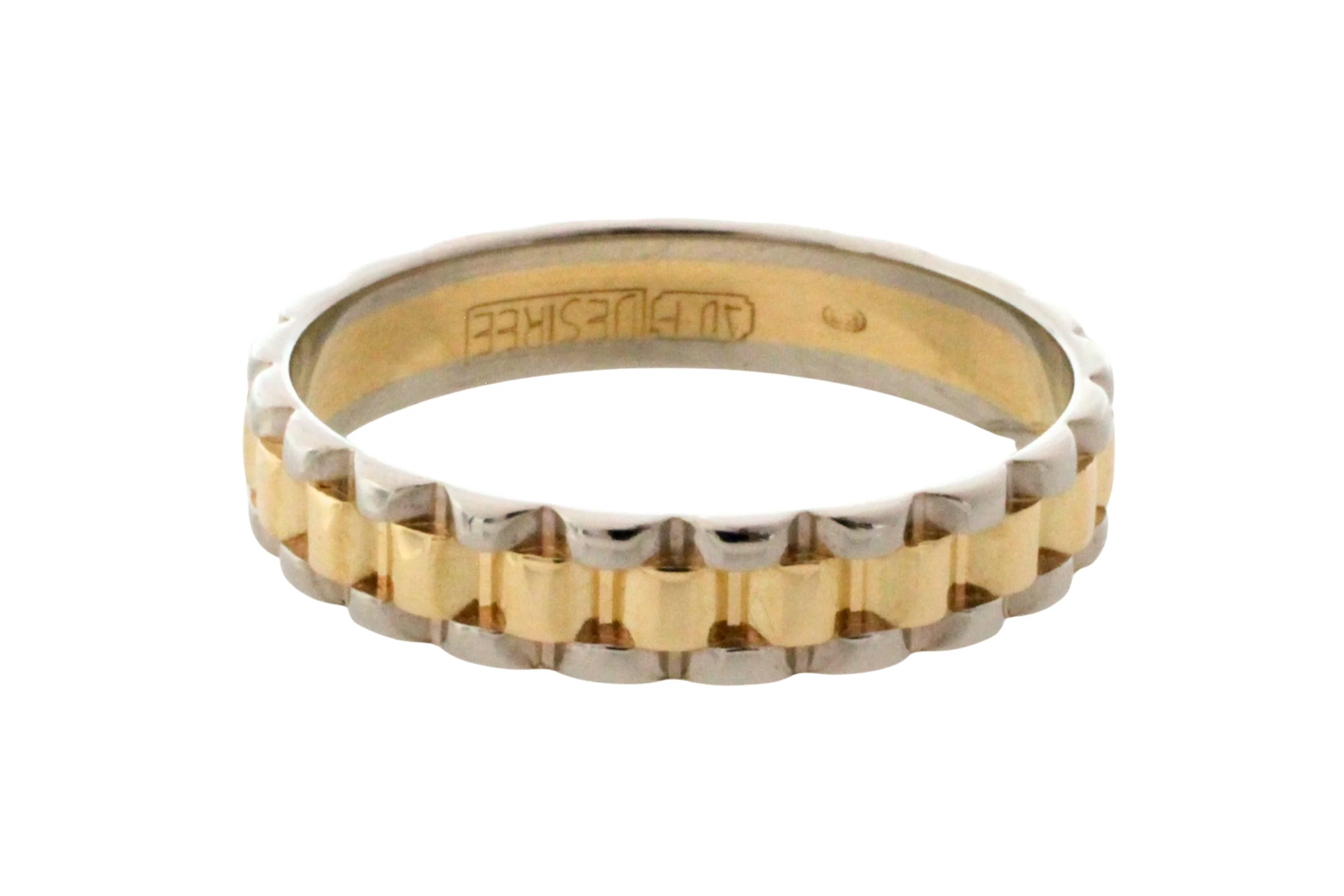 Watch band style ring in 14 carat gold - Image 3